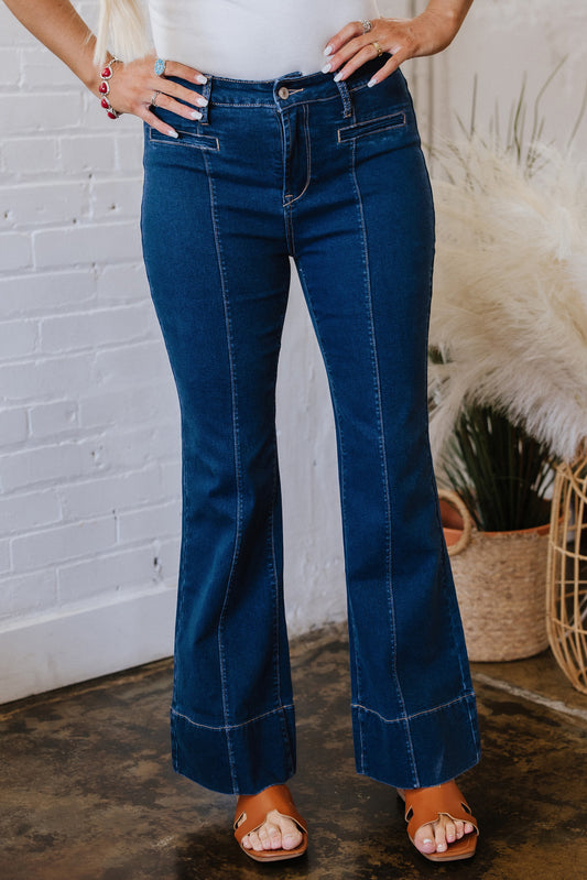 Center Seam Straight Jeans