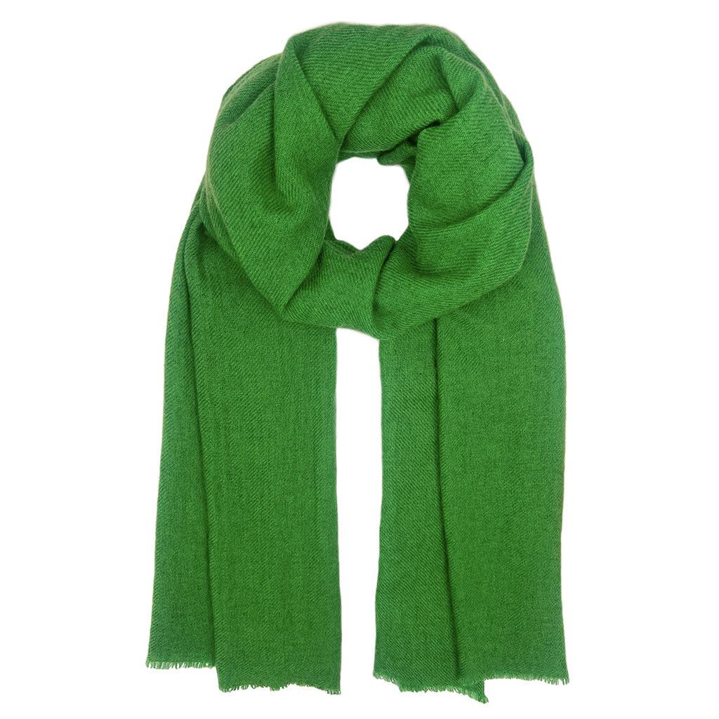 Emerald Handloom Cashmere Scarf-0
