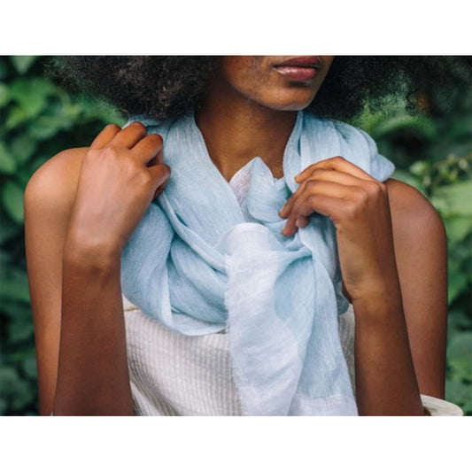 Gauze Linen Two Tone Scarf in multiple colors