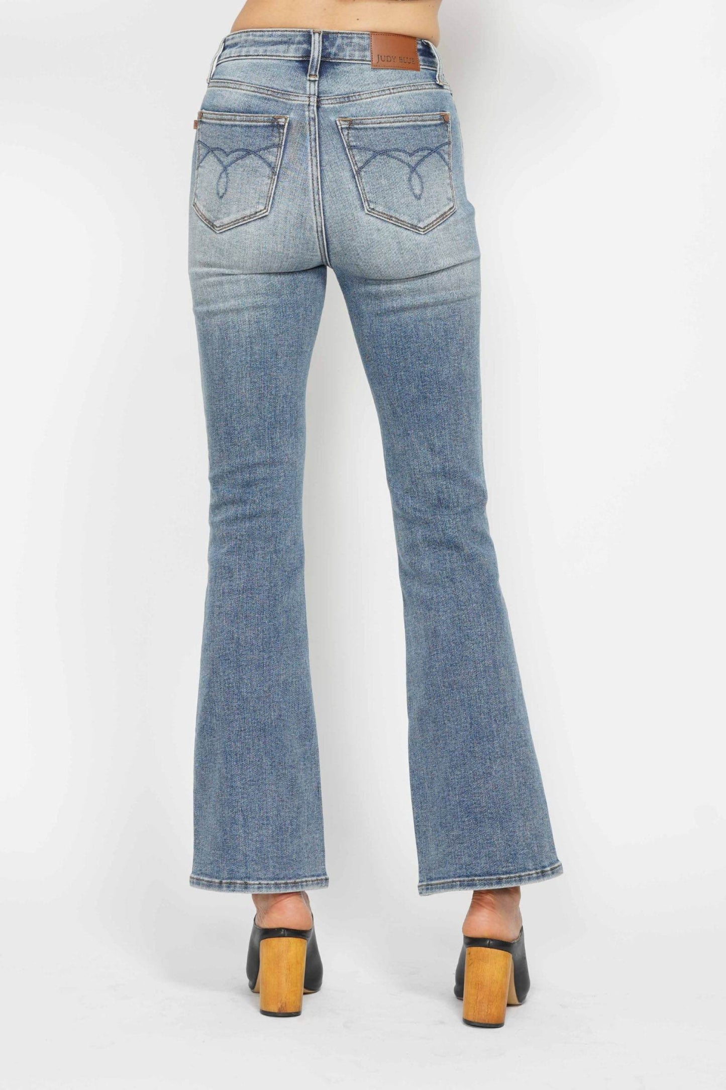 The Estelle Jean - High Rise Bootcut Jeans with Tummy Control by Judy Blue (long, regular, short lengths)