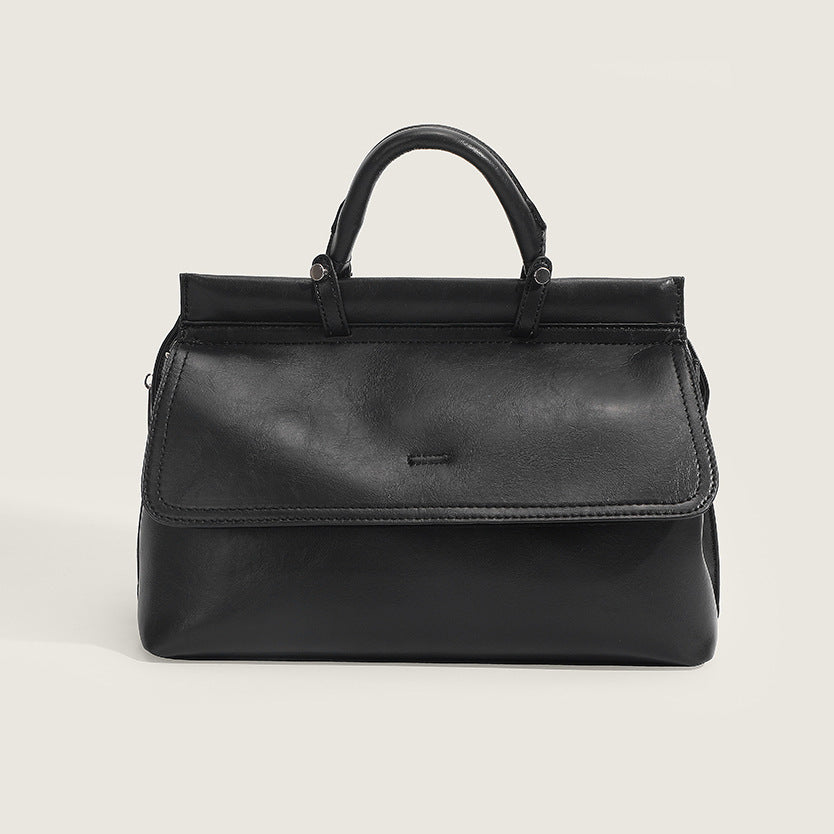 MD Handle Bag in brown and black
