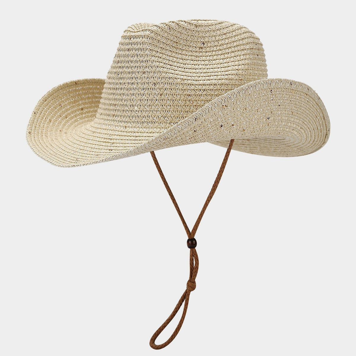 Windproof Panama Sequin & Straw Sun Hat in multiple colors