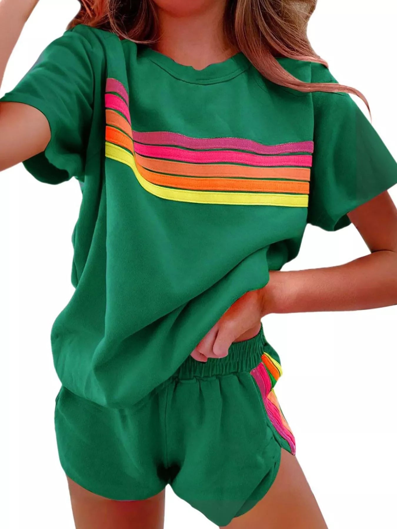 Rainbow Striped Set in multiple colors