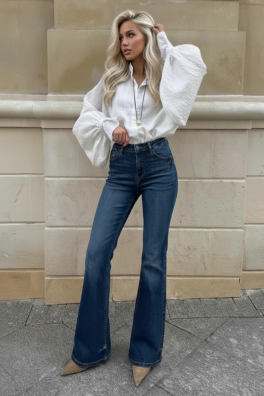 The Leilani Jean - High Rise Flare with Tummy Control by Artemis Vintage