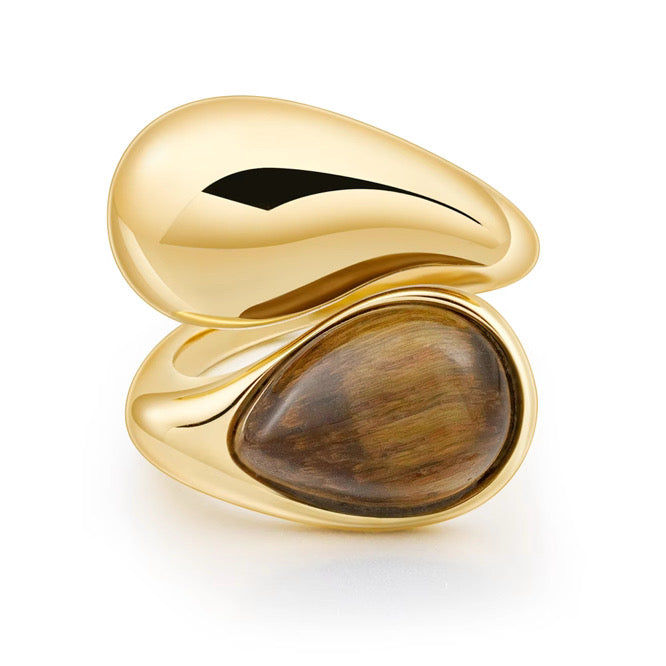 NEW - Cami Tiger Eye Stacked Ring