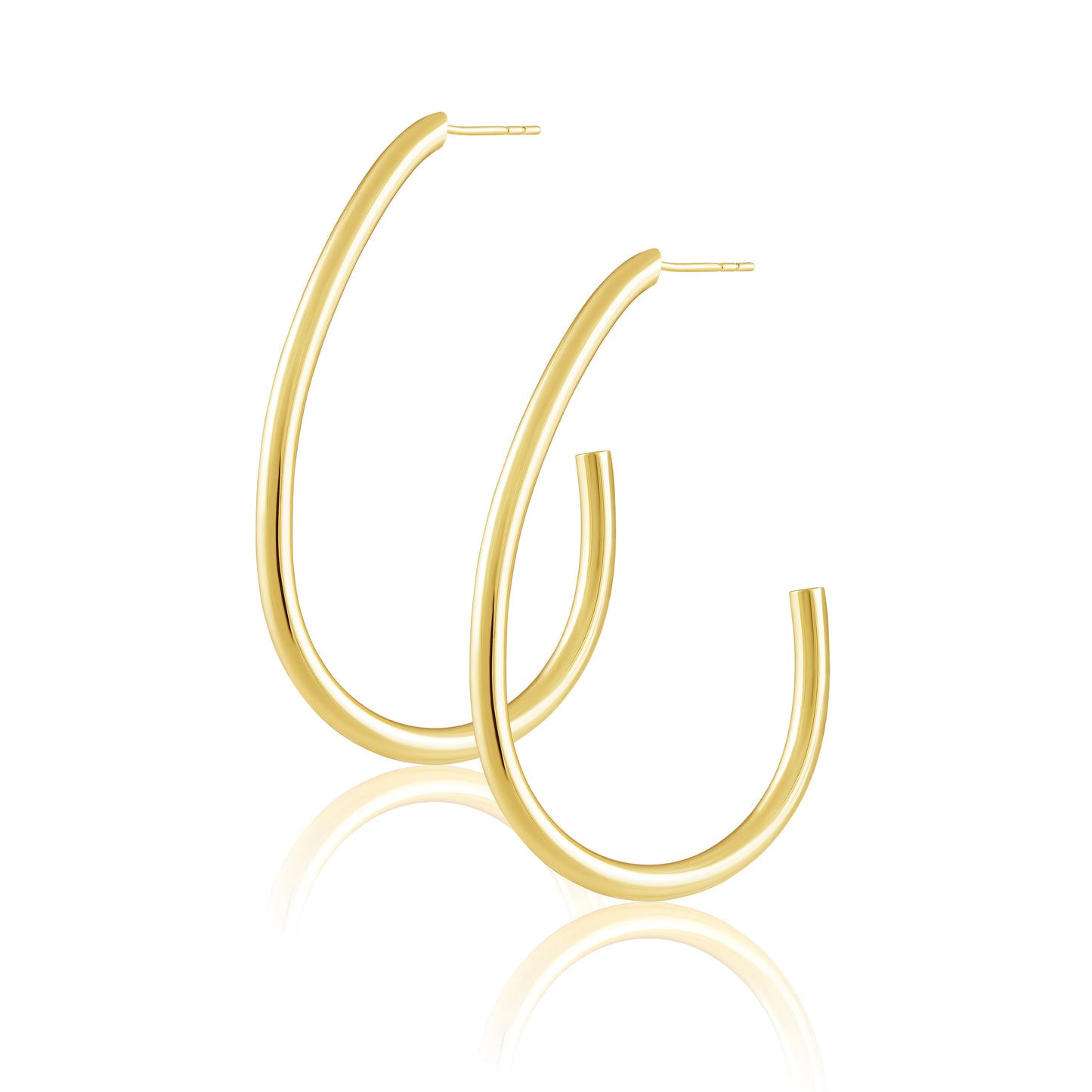Serena Hoop Earrings in gold and silver
