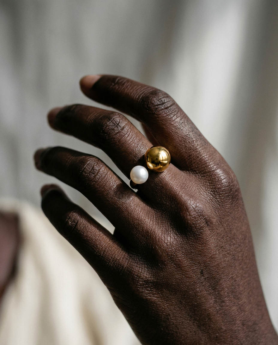 Gold & Pearl Ring