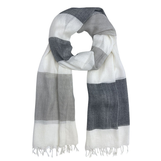 Bold Stripe Milk Yarn Scarf in multiple colors
