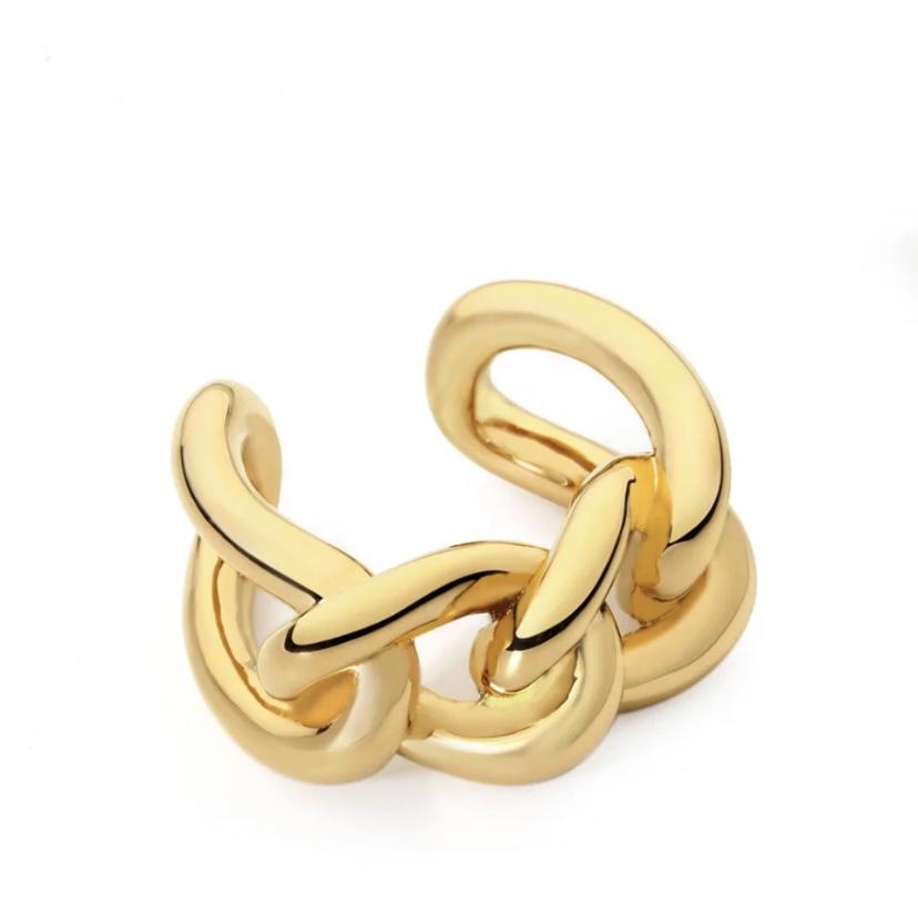 NEW - Mira Chain Ring in gold and silver