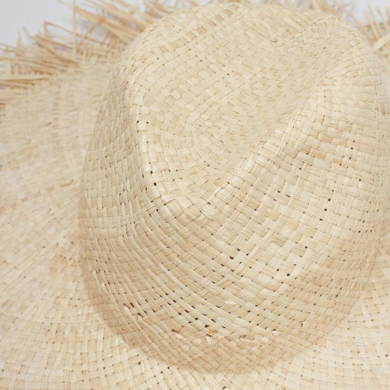 Foldable Handmade Vintage Straw Hat