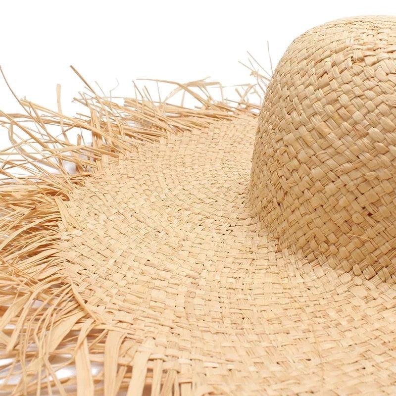 Foldable Handmade Vintage Straw Hat