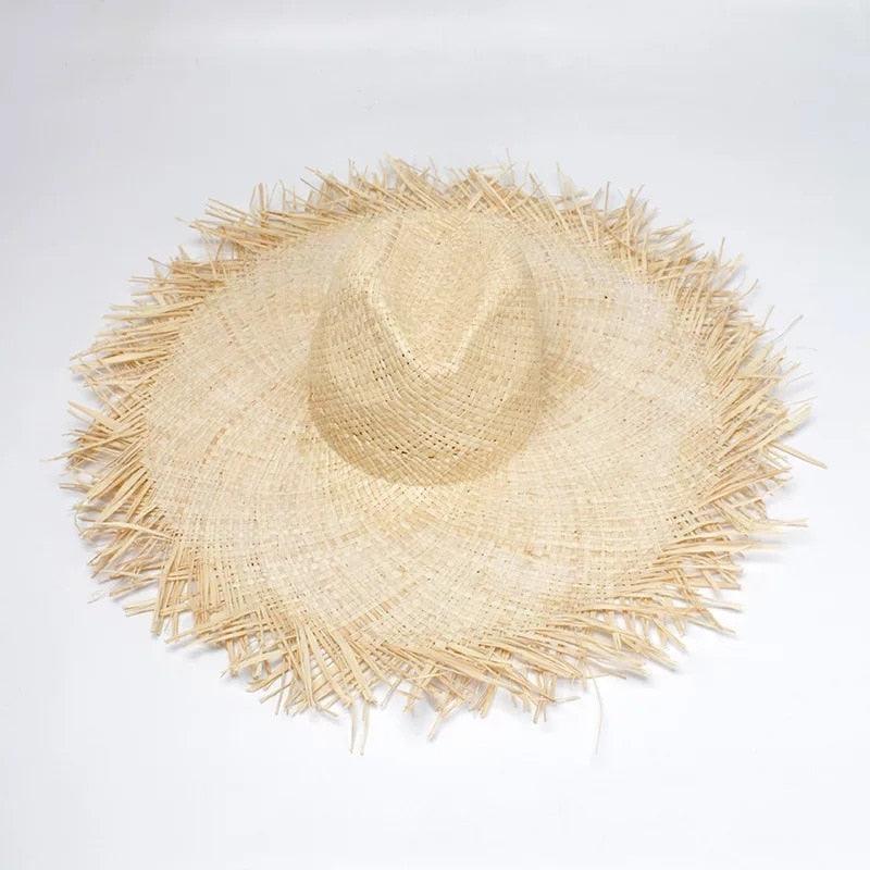 Foldable Handmade Vintage Straw Hat