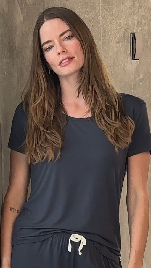 Bamboo Lounge Tee in multiple colors