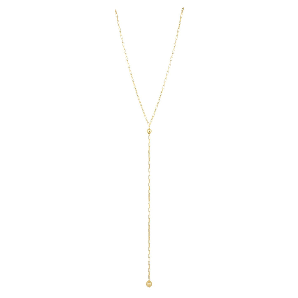 NEW - Romy Lariat Necklace in gold and silver