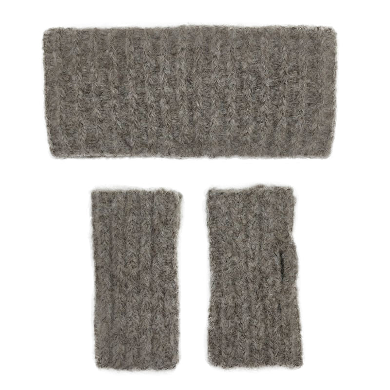 Ribbed Alpaca Ear Warmer in Autumn