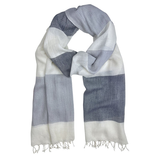 Bold Stripe Milk Yarn Scarf in multiple colors