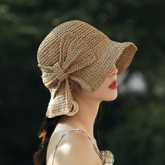 Modern UV Straw Bucket Sun Hat in multiple colors
