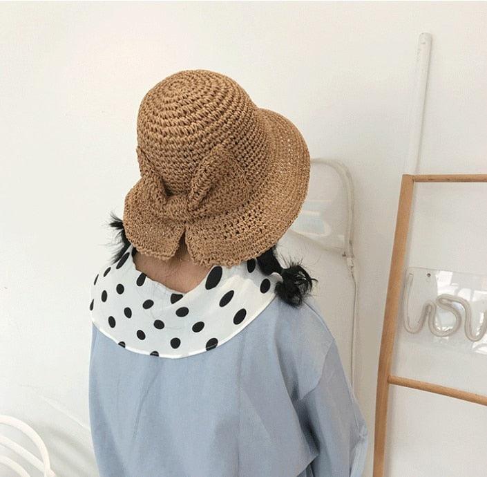 Modern UV Straw Bucket Sun Hat in multiple colors