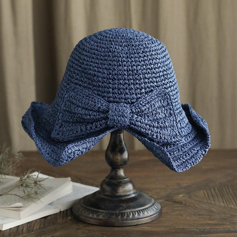 Modern UV Straw Bucket Sun Hat in multiple colors