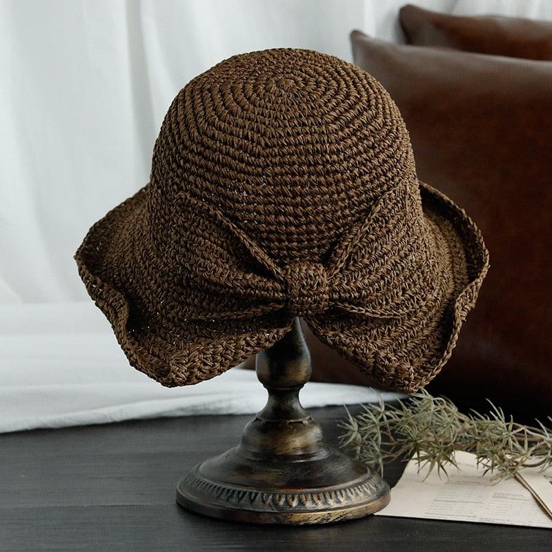 Modern UV Straw Bucket Sun Hat in multiple colors