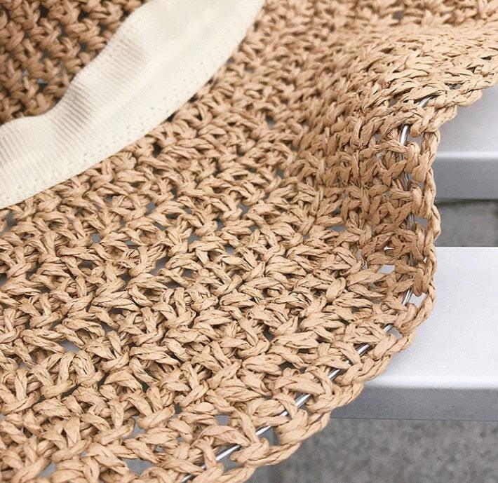 Modern UV Straw Bucket Sun Hat in multiple colors