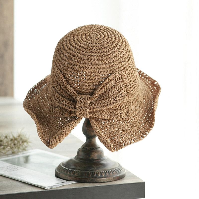 Modern UV Straw Bucket Sun Hat in multiple colors