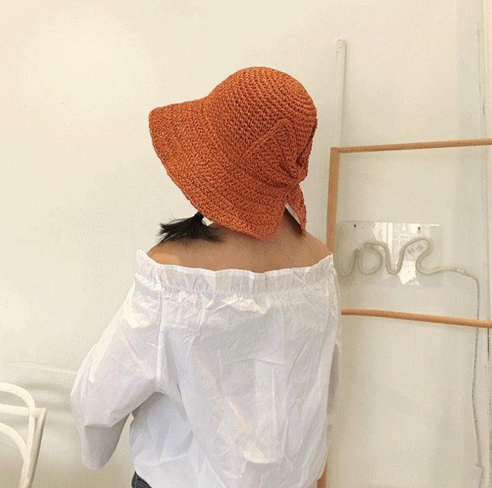 Modern UV Straw Bucket Sun Hat in multiple colors