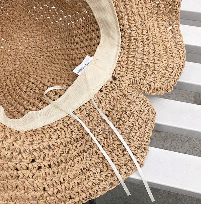 Modern UV Straw Bucket Sun Hat in multiple colors