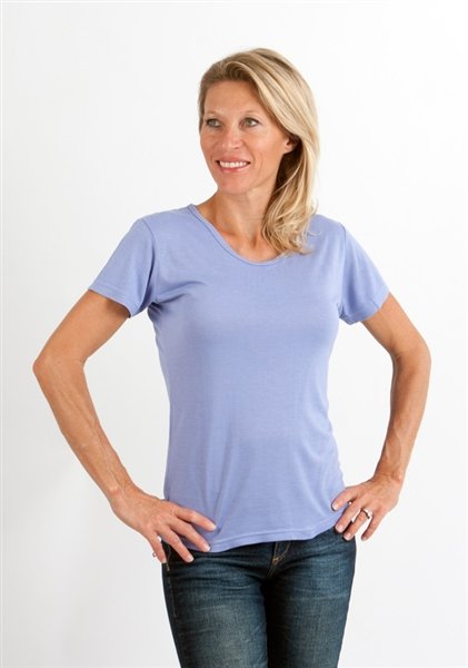 Organic Bamboo/Cotton Scoop Neck Tee in multiple colors