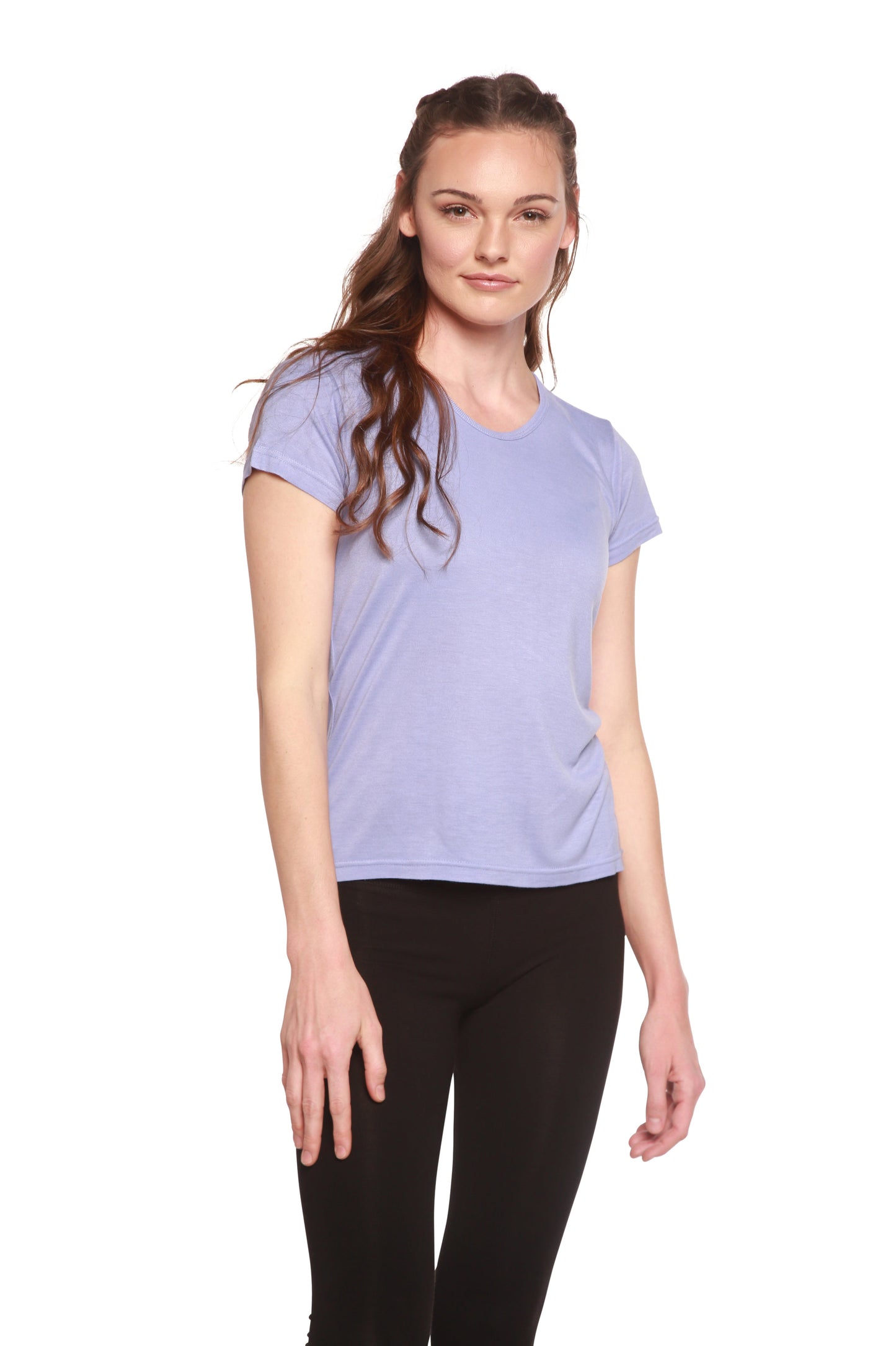 Organic Bamboo/Cotton Scoop Neck Tee in multiple colors