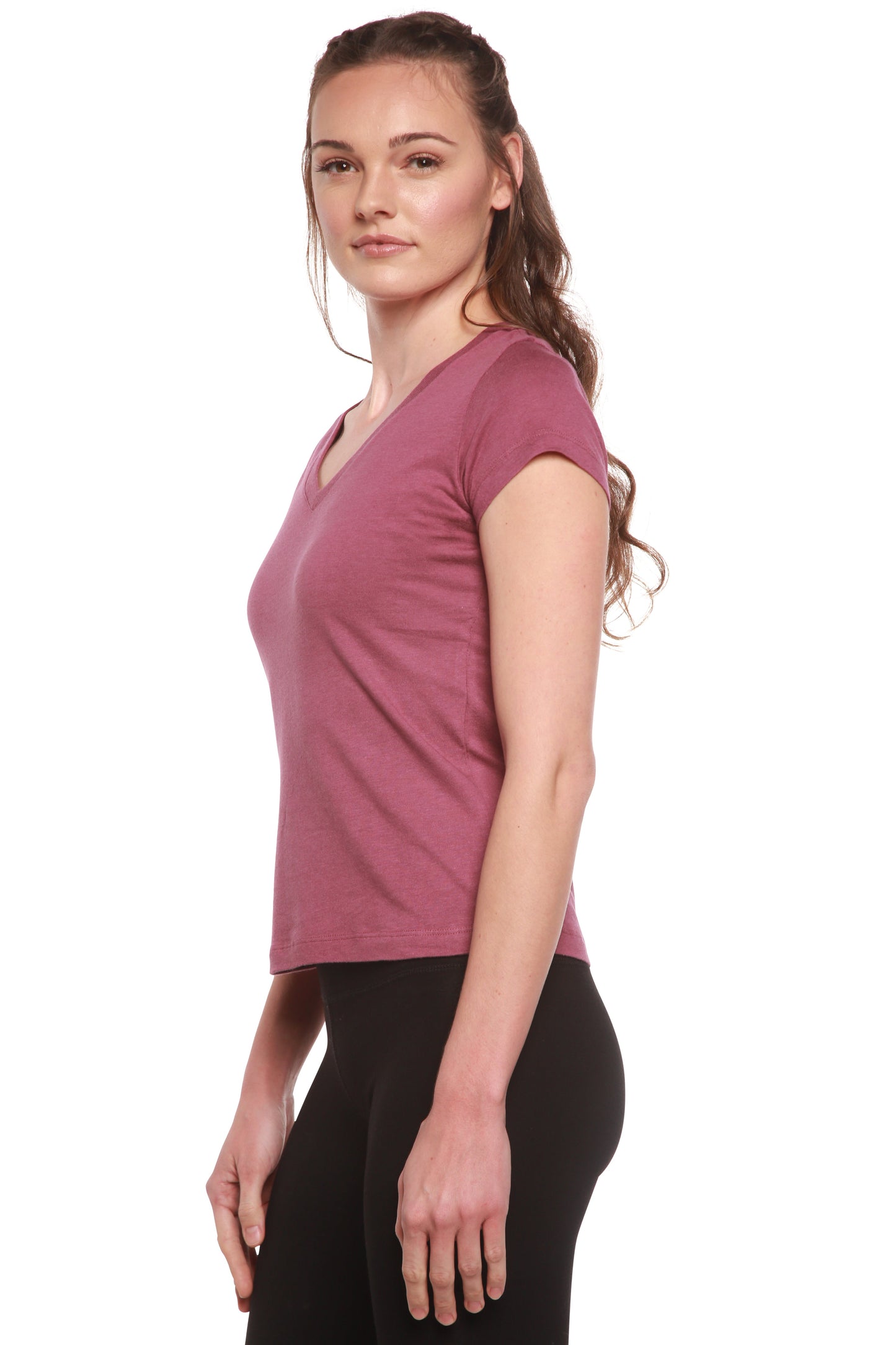 Organic Bamboo Cotton V-Neck Tee