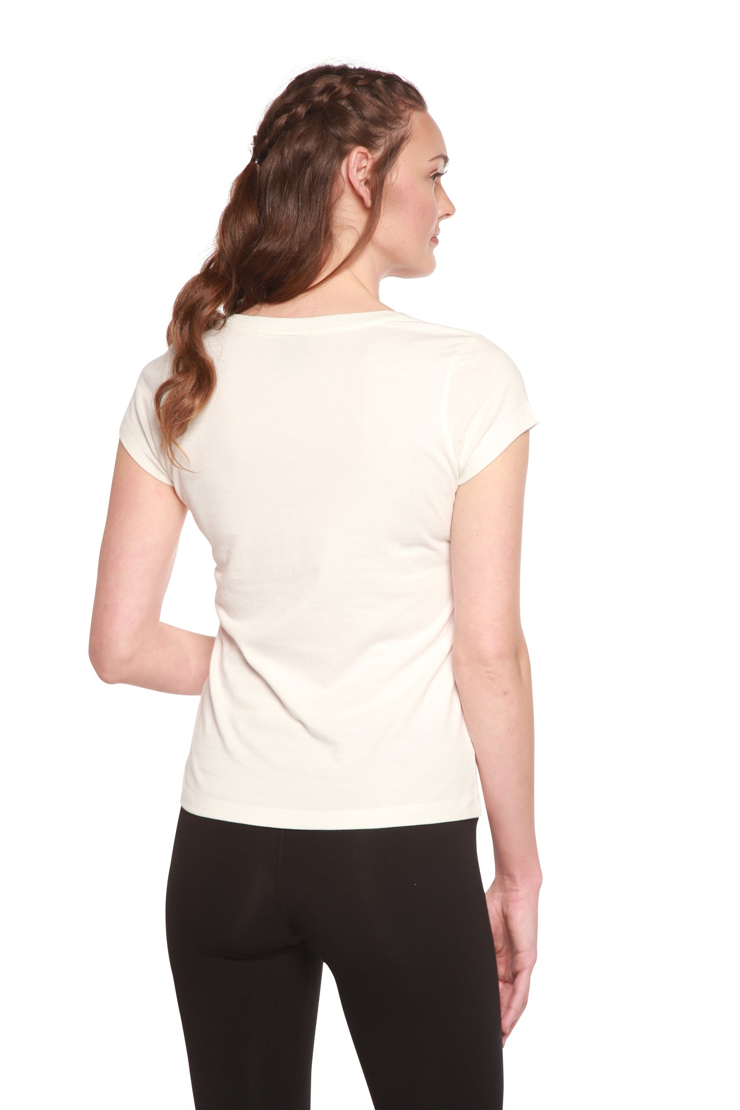 Organic Bamboo Cotton V-Neck Tee