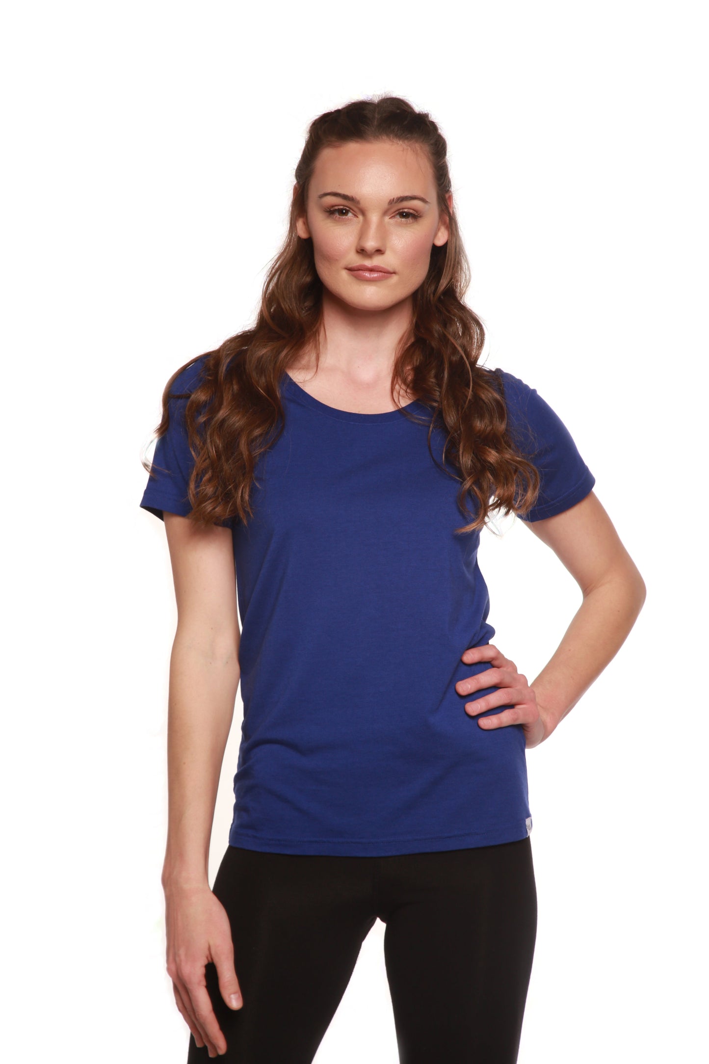 Organic Bamboo/Cotton Scoop Neck Tee inmultiple colors