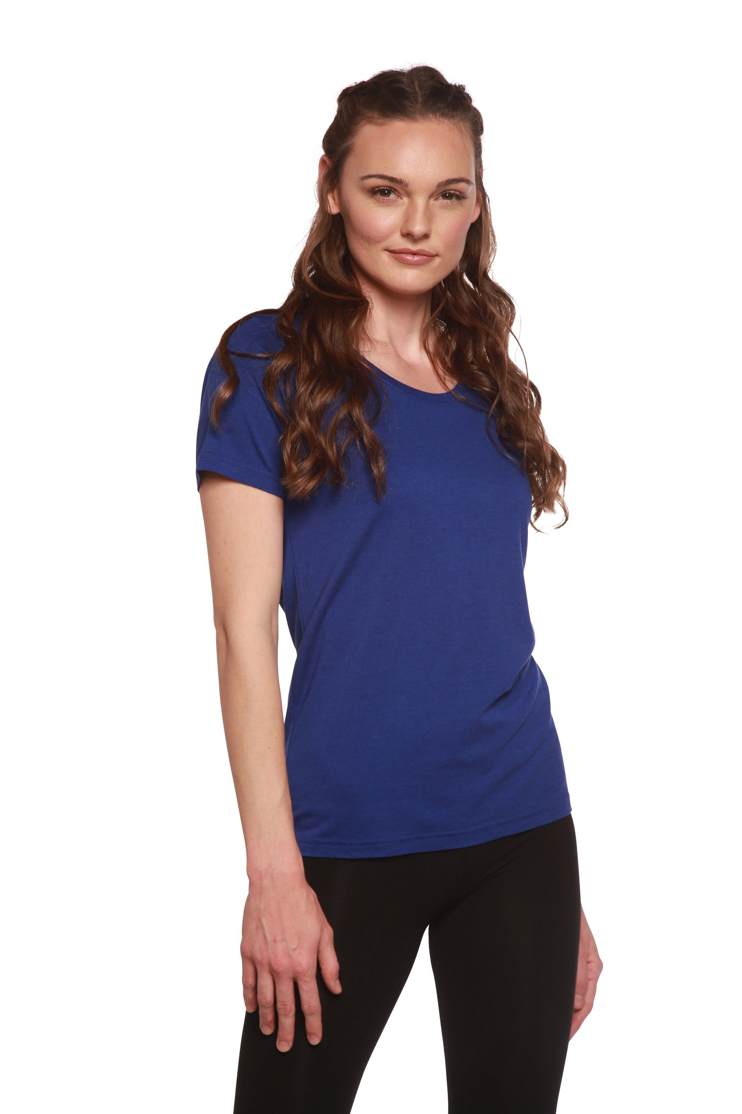 Organic Bamboo/Cotton Scoop Neck Tee inmultiple colors