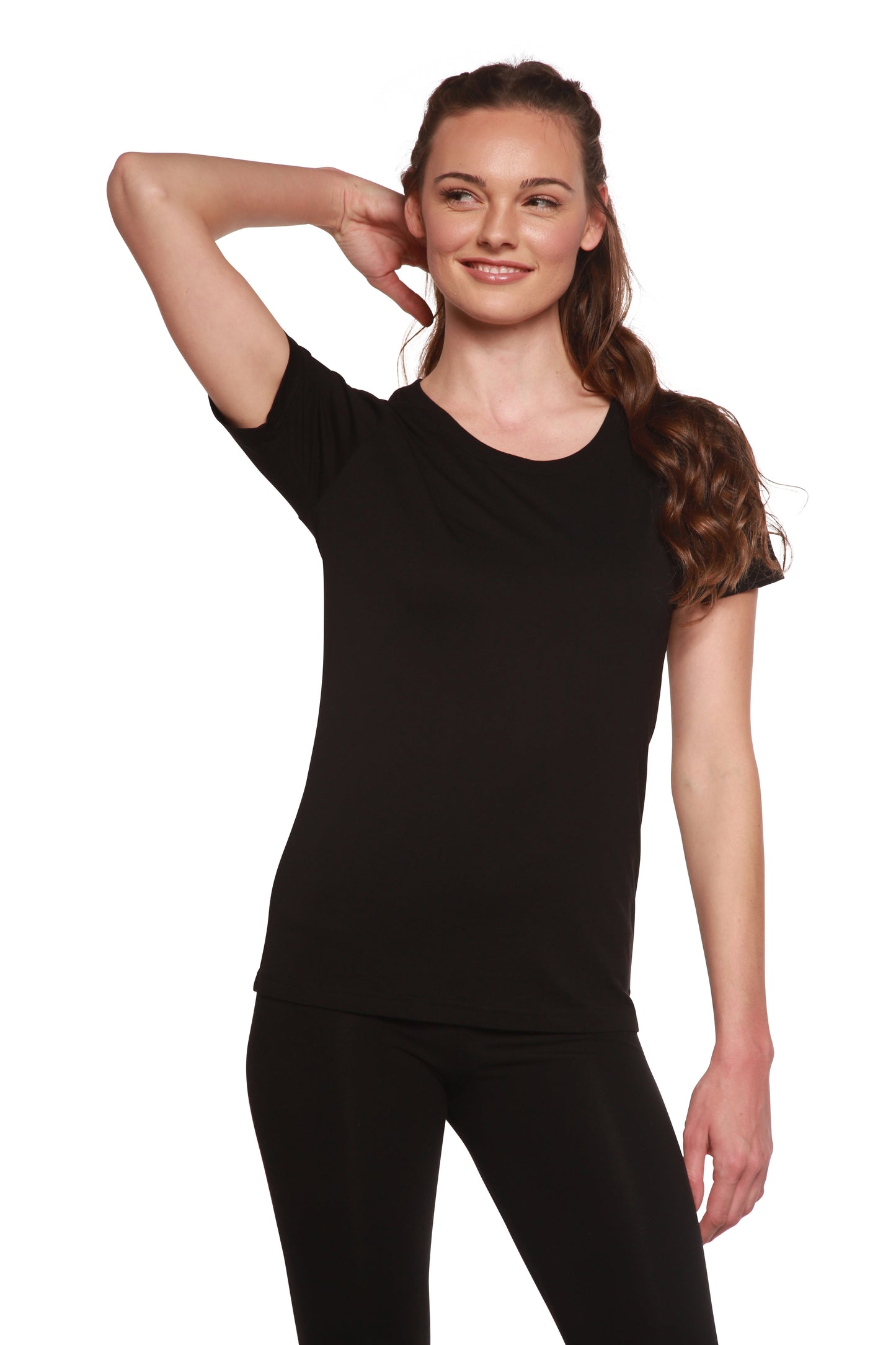 Organic Bamboo/Cotton Scoop Neck Tee inmultiple colors